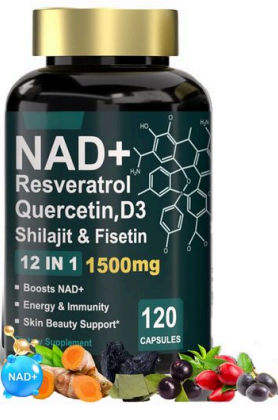 NAD+ Resveratrol Quercetin,D3 Shilajit & Fisetin