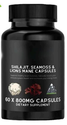 SHILAJIT,SEAMOSS&LIONS MANE CAPSULES